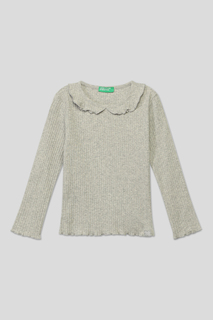 Футболка с длинным рукавом Benetton 3F1AG10AV, мультиколор, XS