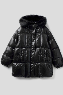 Куртка утепленная Benetton 2EO0CN011, черный, S