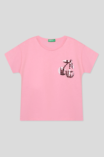 Футболка Benetton 3096C10AS, Розовый_05F, XL