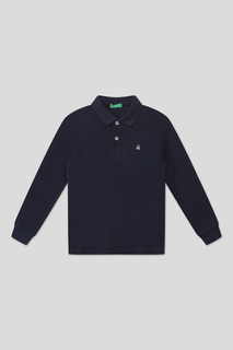 Поло Benetton 3089C300Z, темно-синий, S