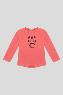 Футболка с длинным рукавом Benetton 3096G10AG, розовый, XX