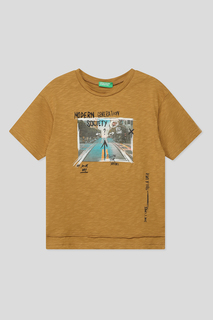 Футболка Benetton 3BR4C10AD, хаки, XL