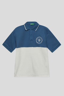 Поло Benetton 35DWC300V, синий, S