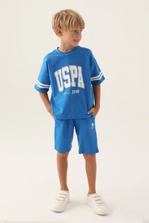 Костюм повседневный детский U.S. POLO Assn. US1709-V5, голубой, 116