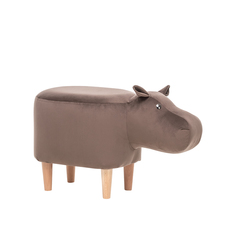 Пуф Leset Hippo COMBI Бук/V23 молочный шоколад