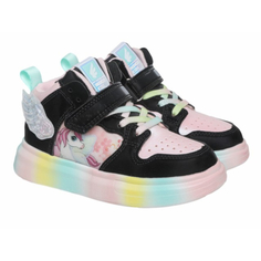 Кеды Indigo Kids для девочек, размер RU 32, черные и розовые, 98-005C