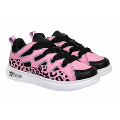Кеды Indigo Kids для девочек, размер RU 33, розовые и черные, 40-805B