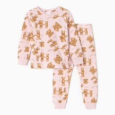 Пижама для девочки, цвет розовый, рост 110-116 см Linas Baby