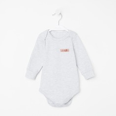 Боди детское, цвет серый, рост 62 см Si Baby