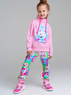 Толстовка трикотажная для девочек PlayToday, светло-сиреневый, 98