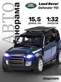 Машинка металлическая ТМ Автопанорама Land Rover Defender 110, М1:32, синий, JB1251534