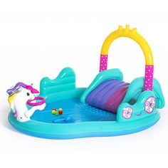 Детский игровой бассейн Bestway Волшебный единорог 274x198x137 см 220 л 222156