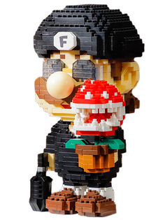 3D конструктор StarFriend Марио в черном костюме Mario (920 деталей, 15 см)