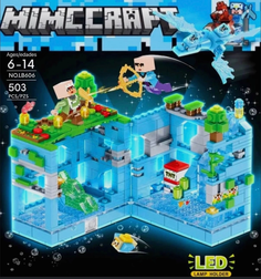 Конструктор Shop for you My World Mineсraft Битва с Ледяным Драконом L4 503 детали