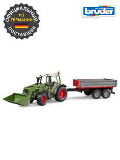 Трактор Bruder Fendt Vario 211 с прицепом и погрузчиком