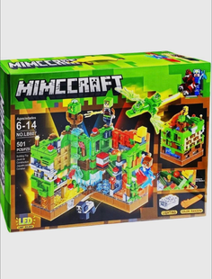 Конструктор My World Mineсraft Shop for you конструктор 501 деталь LED подсветка