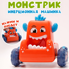 Машинка Монстрик красная No Brand