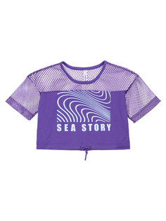 Футболка детская PlayToday 12421934, сиреневый, 146