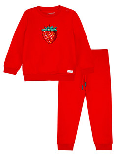 Костюм повседневный PlayToday 12429039, красный, 86