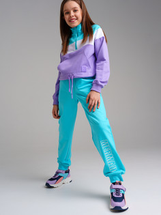 Брюки детские PlayToday 12421022, голубой, 140