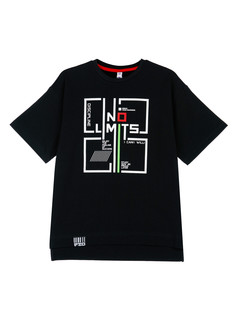 Футболка детская PlayToday 12411386, черный, 170