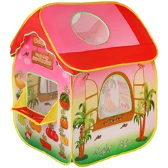 Игровая палатка Наша игрушка Фрукты с пластмассовыми шариками 50 шт, 88х80х108 см