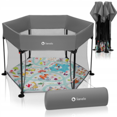 Манеж детский Lionelo Roel Grey Multicolor