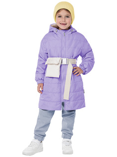 Пальто детское NIKASTYLE 6м5824, фиолетовый, 116