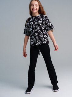 Брюки детские PlayToday 12421032, черный, 140