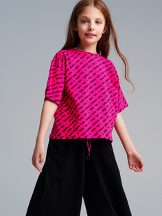 Футболка детская PlayToday 12421914, малиновый, 128