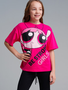 Футболка детская PlayToday 12441901, малиновый, 146