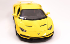 Игрушечная машинка Lamborghini Huracan, желтый, 21 см No Brand