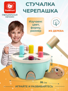 Сортер TOPBRIGHT Стучалка из дерева Черепашка