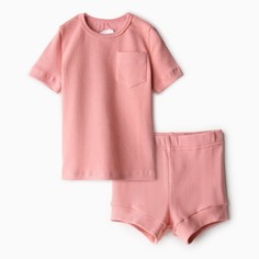 Комплект для новорожденных MINAKU Basic Line BABY, пыльно-розовый, 68