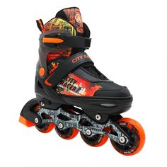 Раздвижные роликовые коньки детские Alpha Caprice City Racer Orange XS