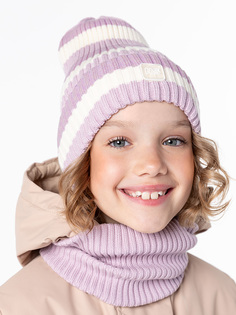 Комплект шапка и снуд детский NIKASTYLE 12м11224, сухая роза, 54