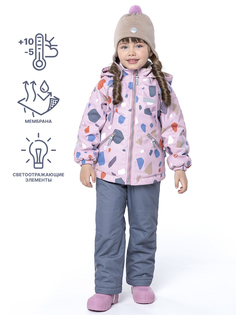 Комплект верхней одежды детский NIKASTYLE 7м0424, розовый, 110