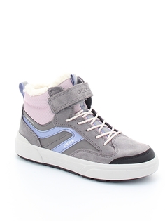 Кеды Geox детские демисезонные, размер 35, цвет серый J260LA 0ME22 C0502