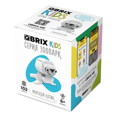 Конструктор QBRIX KIDS Морской котик, серия Зоопарк, 102 дет, 30041