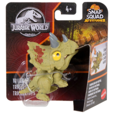Фигурка Jurassic World Сбежавшие динозаврики Snap Squad Трицератопс