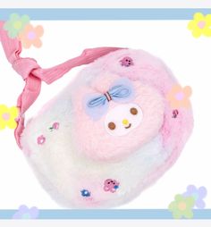 Cумка плюшевая Hello Kitty разноцветная 20см