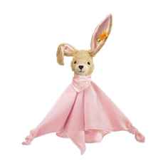 Комфортер для новорожденных Steiff Hoppel Rabbit pink Штайф Кролик Хоппель, розовый, 28 см