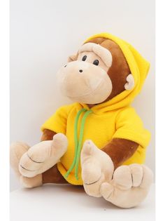 Мягкая игрушка Unaky Soft Toy Обезьянка Леся 23/28 см коричневый; белый; желтый