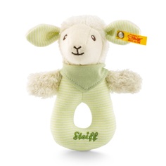 Погремушка Steiff Lenny lamb grip toy with rattle Штайф Барашек Ленни кольцо на руку