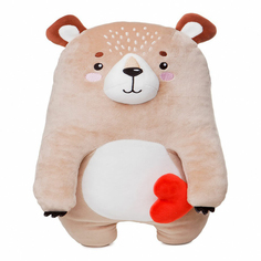 Мягкая игрушка СмолТойс Медвежонок Луи с сердцем 40 см