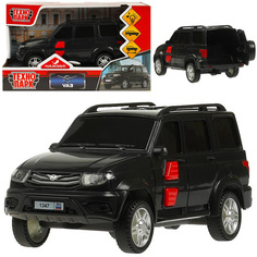Машина инерционная UAZ ПАТРИОТ 15,5см черный PATRIOTBLACK-15PL-BK Технопарк