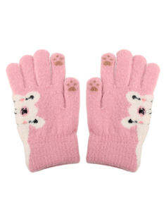 Перчатки детские Little Mania ZW-ANG32, сиреневый, розовый, 14