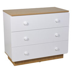 Комод Polini kids Ameli 3000, белый-натуральный 000276031