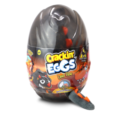 Мягкая игрушка CrackinEggs Динозавр 12 см в яйце серый SK012