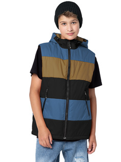 Жилет детский NIKASTYLE 9м7124, джинс/песок, 164